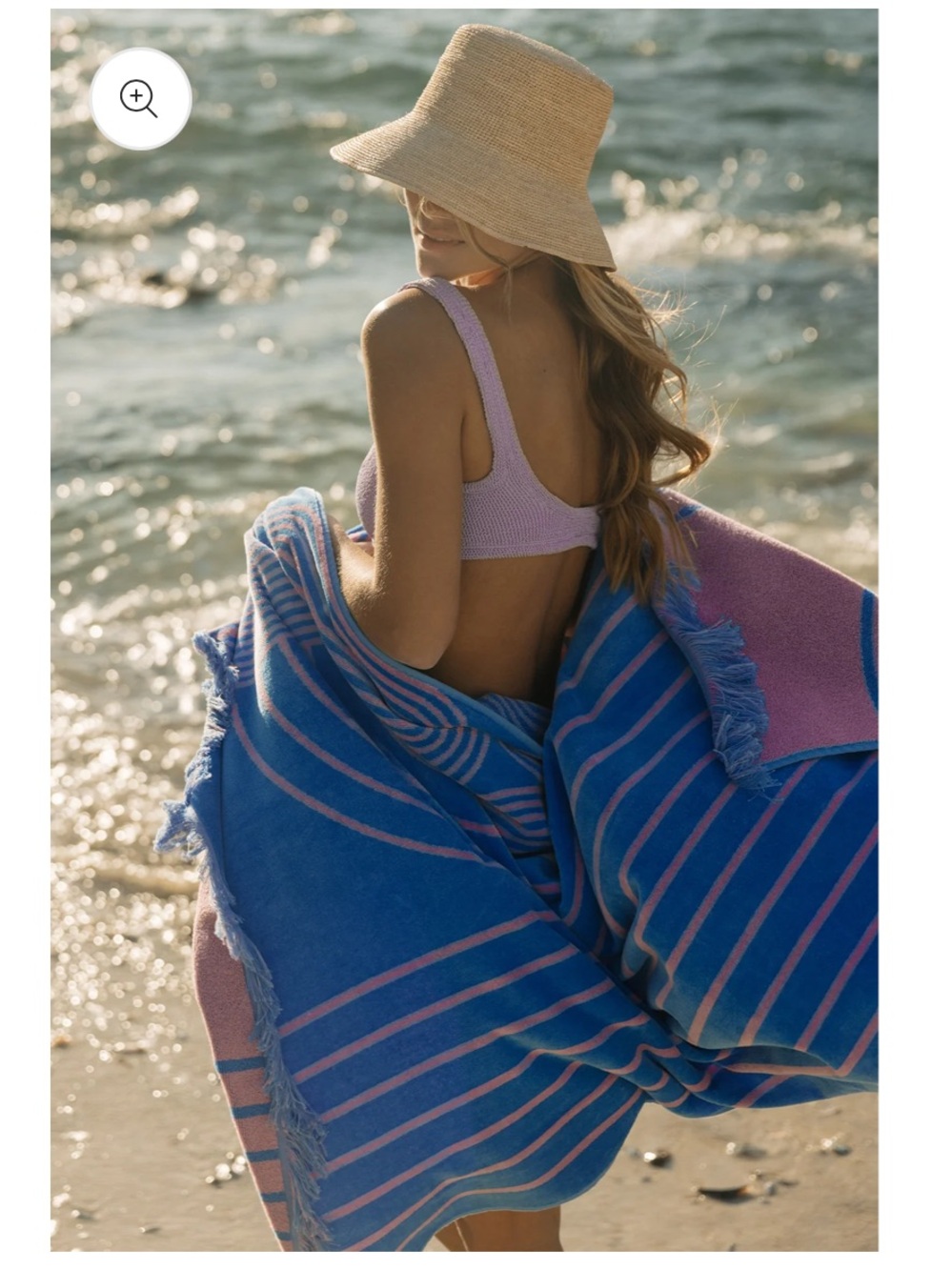 Ruby mint beach towel